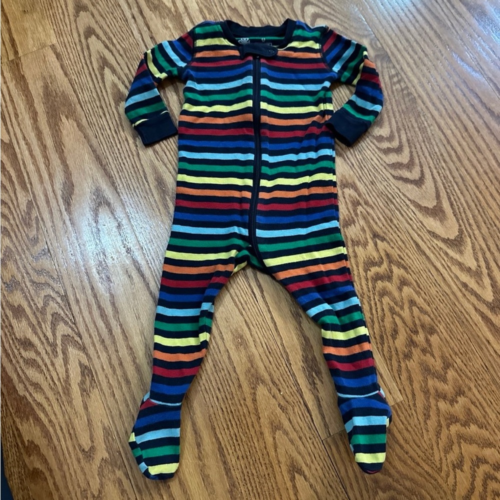 Primary Rainbow Stripe Pajamas